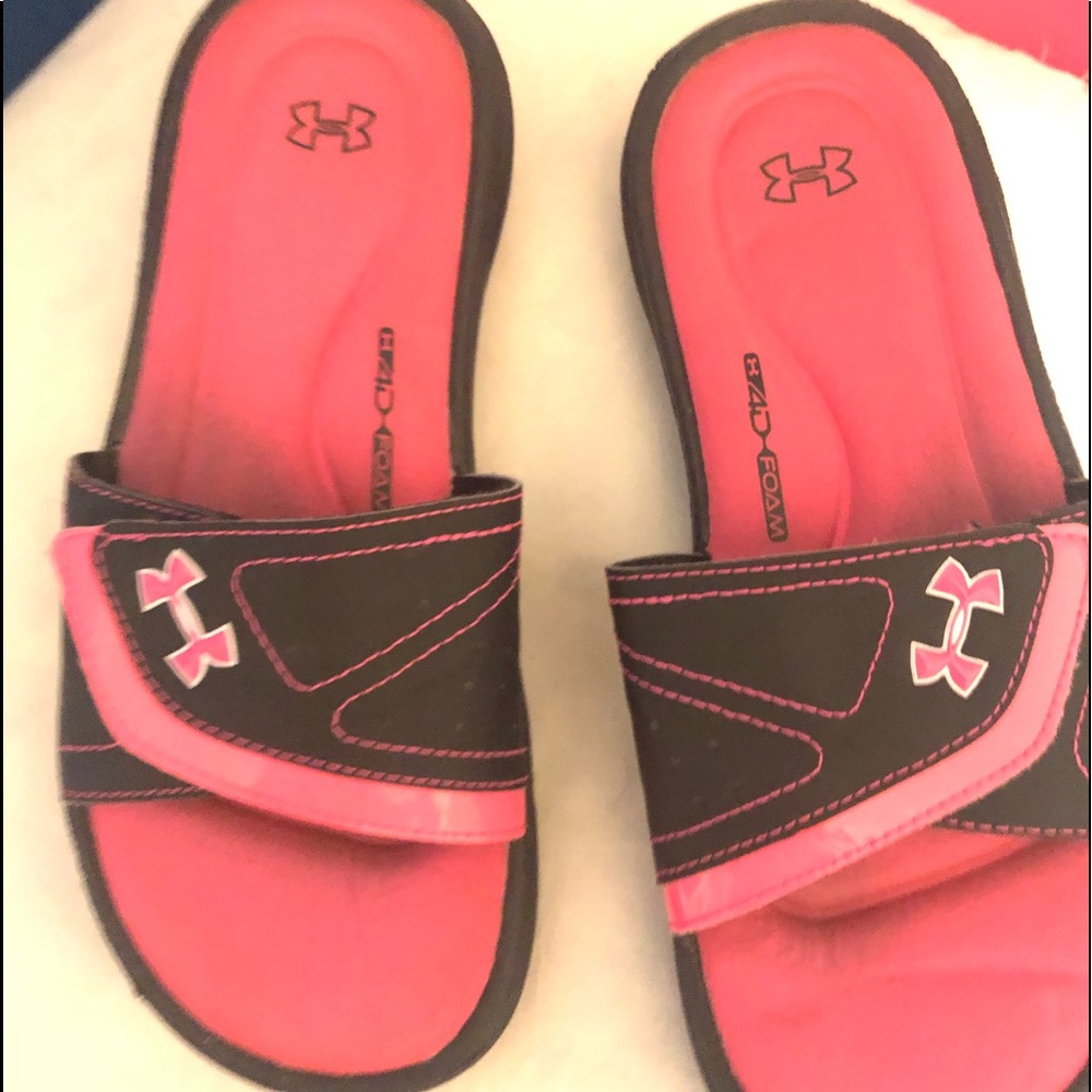 Girls UNDER-ARMOR  SLIDES